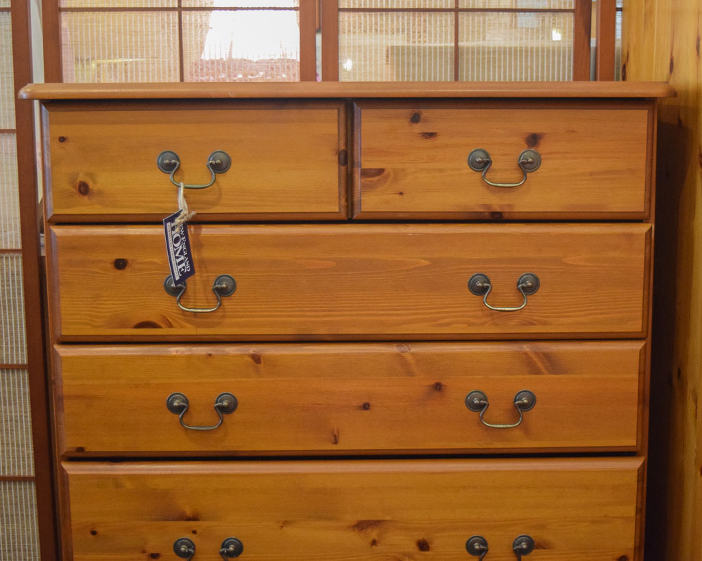Knotty Pine 6 Drawer Chest New England Home Furniture