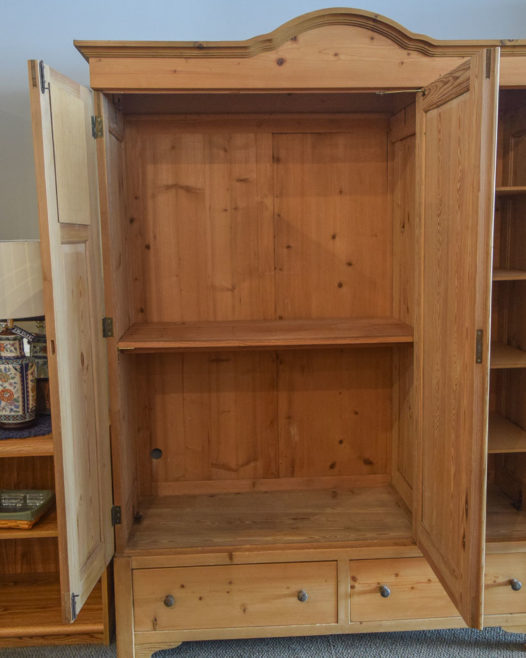 Handmade German Pine Armoire - Image 3