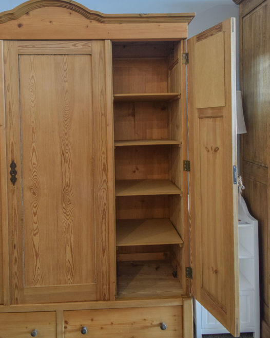 Handmade German Pine Armoire - Image 4