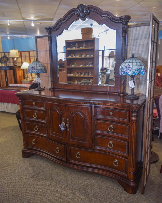Ornate Dresser with Mirror