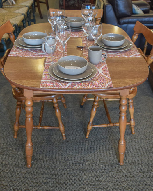 Maple/Formica 7 Pc. Dining Set - Image 2