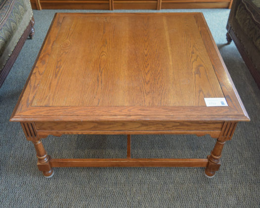 Square Oak Coffee Table