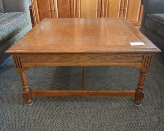 Square Oak Coffee Table - Image 2