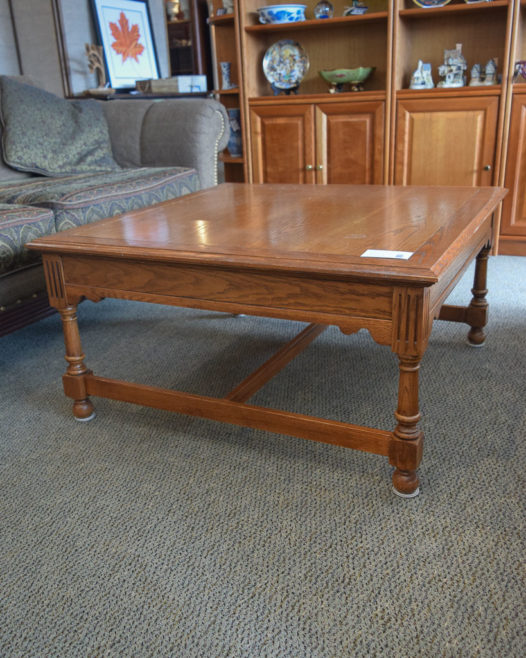 Square Oak Coffee Table - Image 3
