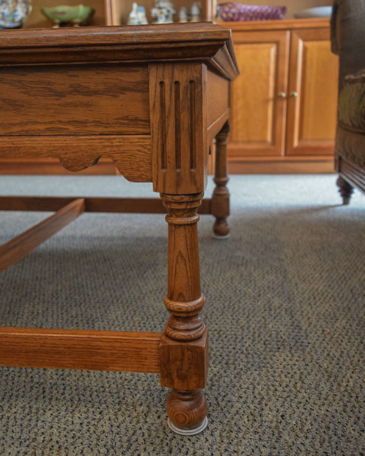 Square Oak Coffee Table - Image 4