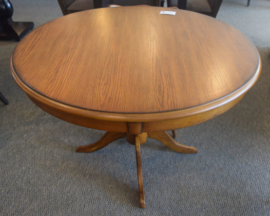 Oak Round Dining Table - Image 2