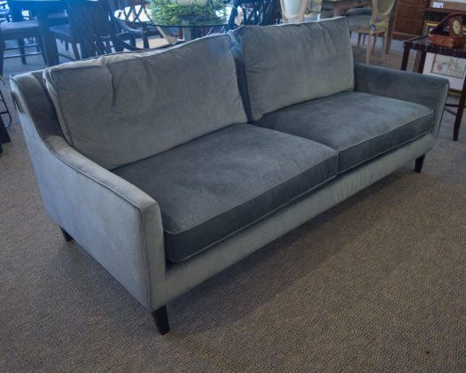 Teal Velvet Sofa