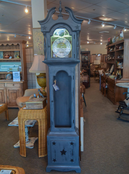 Custom Gray Grandfather Clock