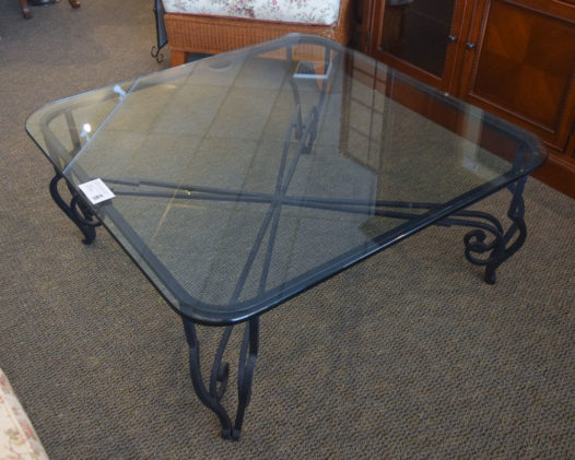 Square Glass Top Coffee Table