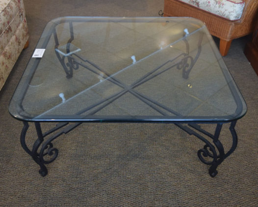 Square Glass Top Coffee Table - Image 2