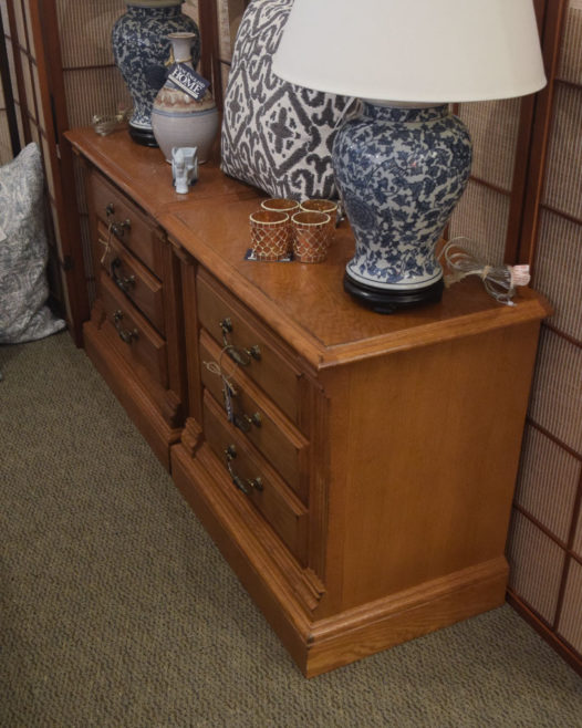 American Drew Oak Nightstand - Image 3