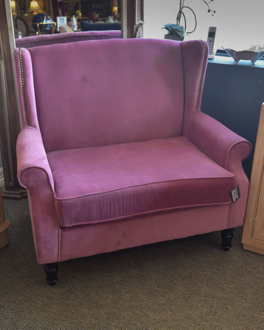 Plum Velvet Settee