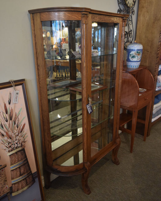 Vintage Oak China Cabinet