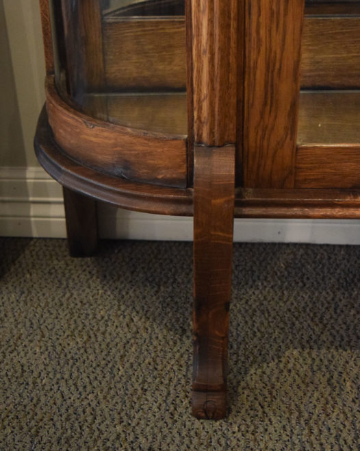 Vintage Oak China Cabinet - Image 4