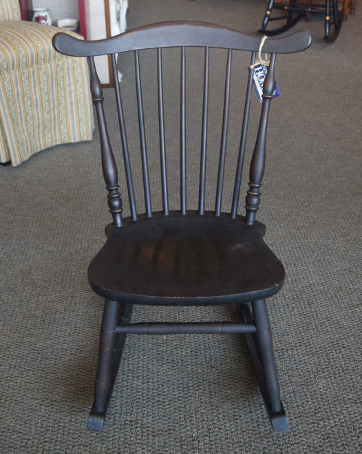 Vintage Black Child Rocker