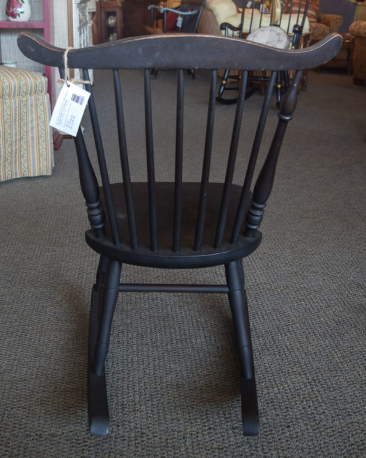Vintage Black Child Rocker - Image 4