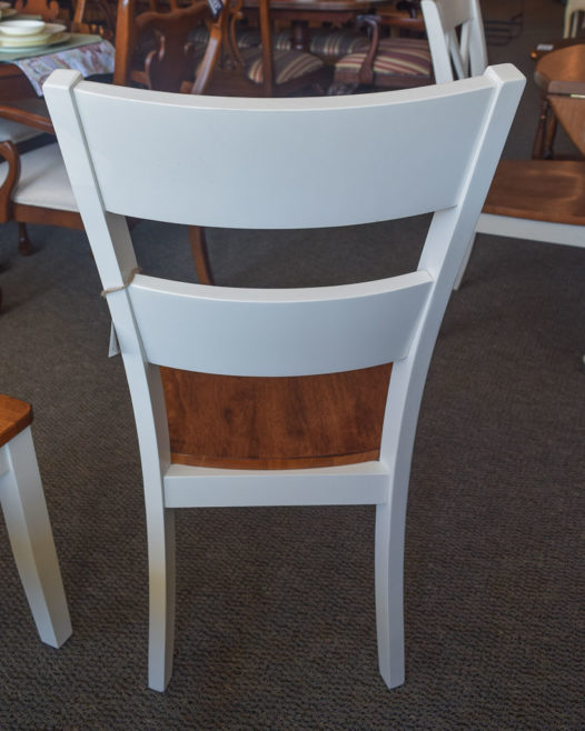 White/Wood Chairs- Set of 4 - Image 4