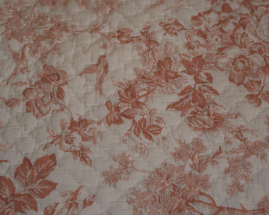 Pink Toile Ottoman - Image 2