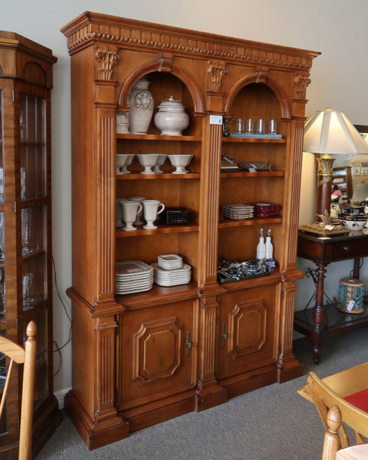 Ethan Allen Double Bookcase