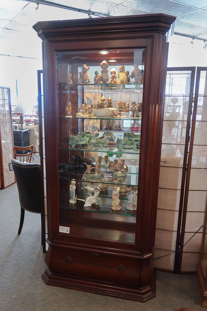 Cherry Curio Cabinet New England Home Furniture Consignment