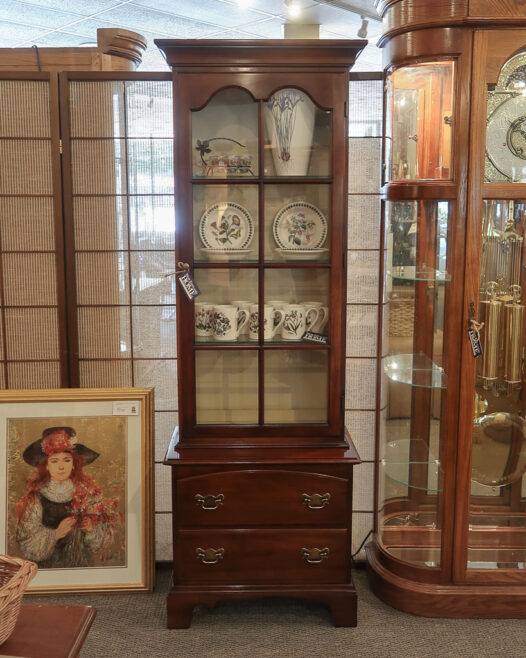 Curio Cabinet with Two Drawers