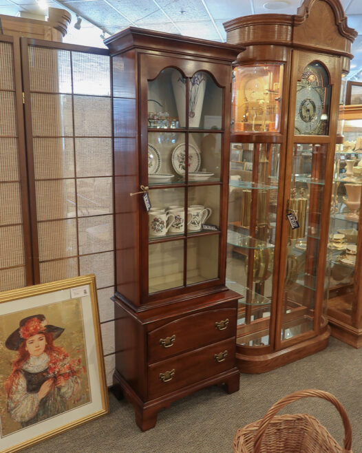 Curio Cabinet with Two Drawers - Image 2