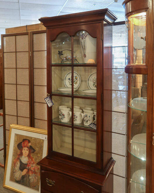 Curio Cabinet with Two Drawers - Image 4
