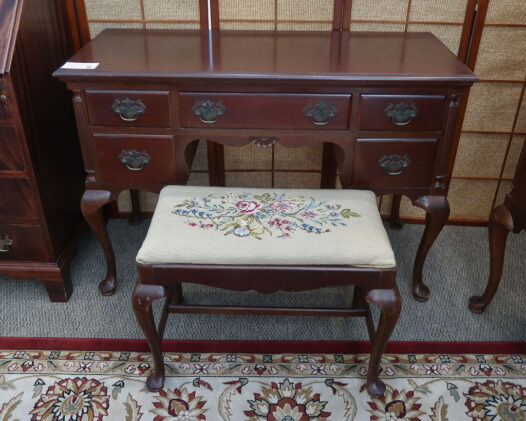 Mahogany Vanity with Bench
