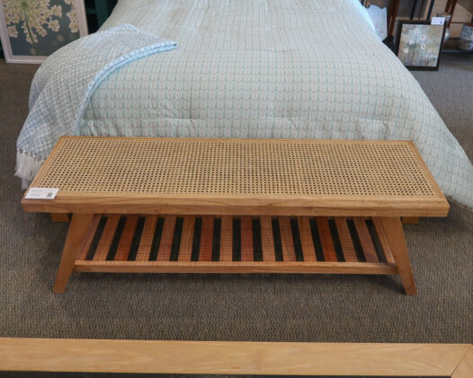 Caned Seat Bench