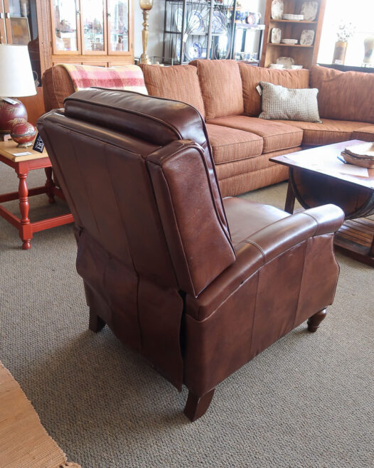 Brown Leather Recliner - Image 3