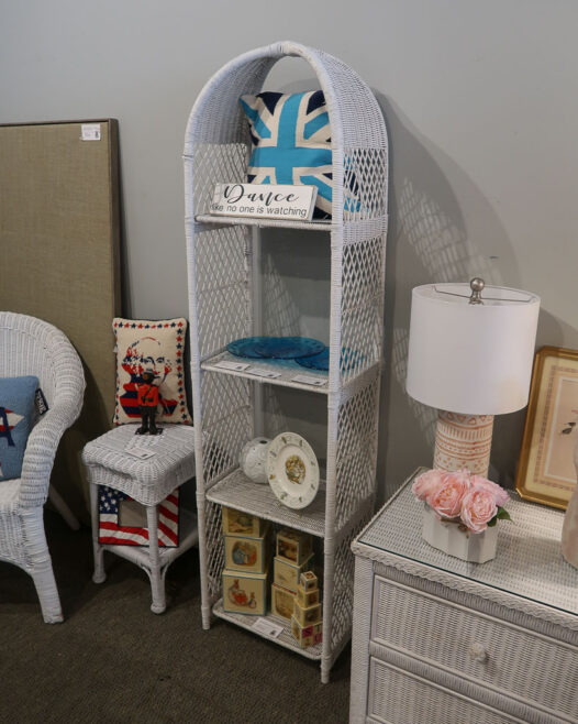 Arched Wicker Shelf