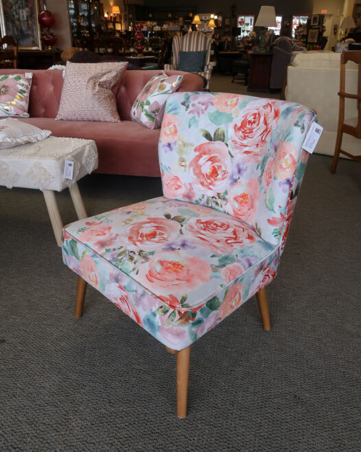 Floral Slipper Chair