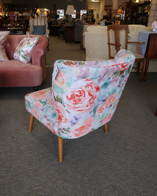 Floral Slipper Chair - Image 2
