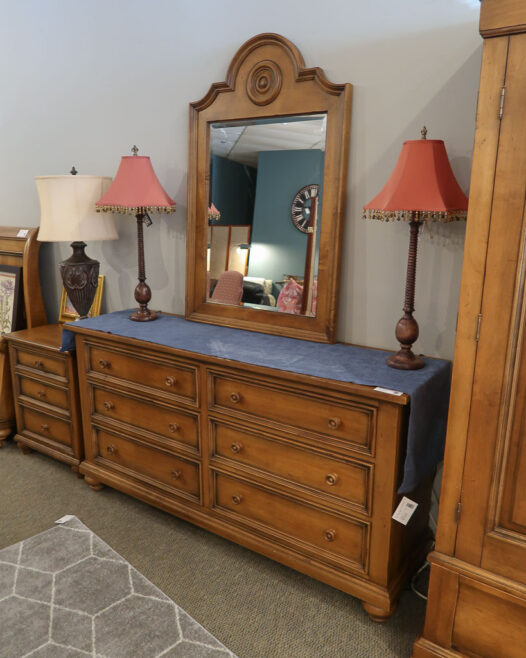 Ethan Allen Dresser & Mirror