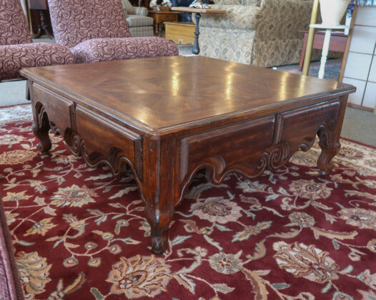 Square Oak Coffee Table - Image 3