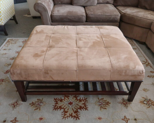 Microsuede Ottoman