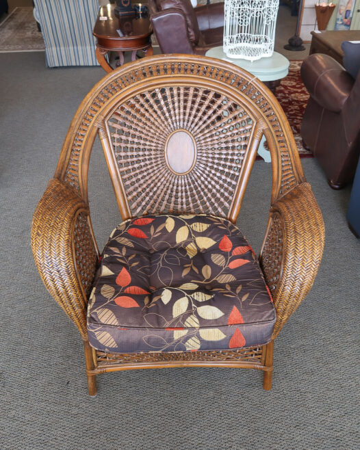 Pier 1 Wicker Chair - Image 4
