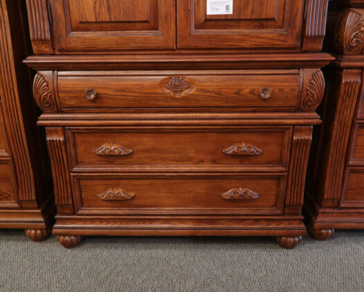 Kincaid Oak Wardrobe Armoire - Image 3