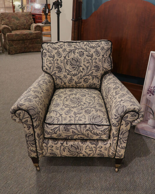 Black & Cream Accent Chair