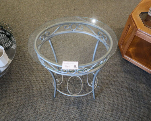 Oval Glass Top Accent Table - Image 4
