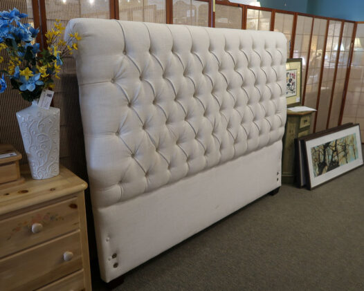 Tufted Fabric King Bed - Image 2