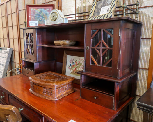 Antique Mahogany Desk/Hutch - Image 3