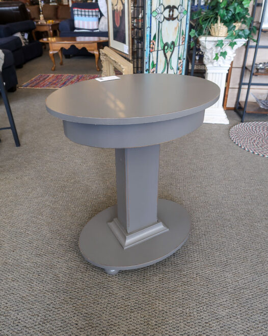 Grey Oval Accent Table - Image 2