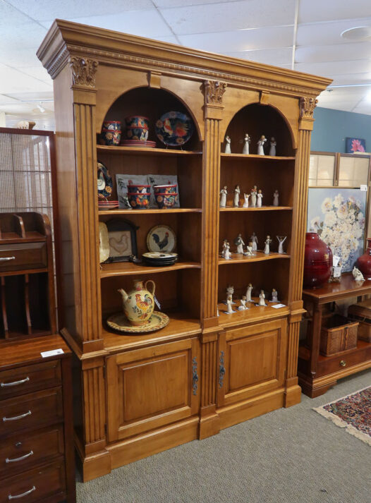Ethan Allen Double Bookcase