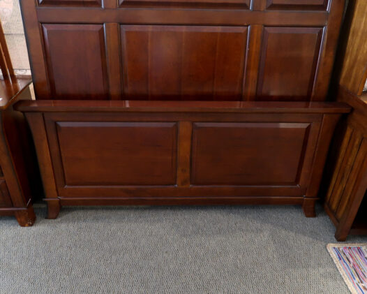 Dark Wood Queen Panel Bed - Image 2