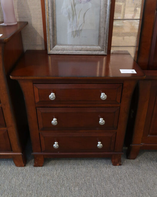 Dark Wood Nightstand