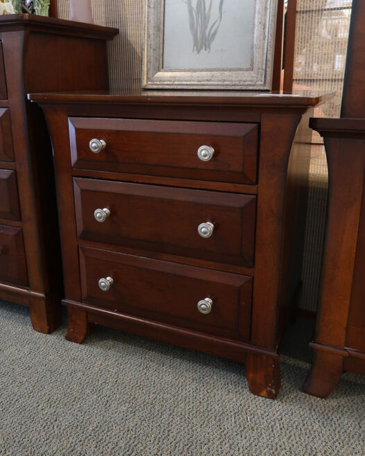 Dark Wood Nightstand - Image 3