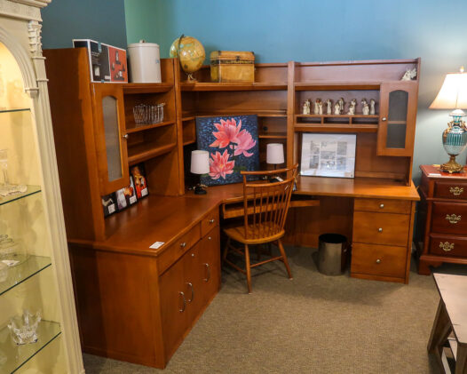 Cherry Corner Office Desk