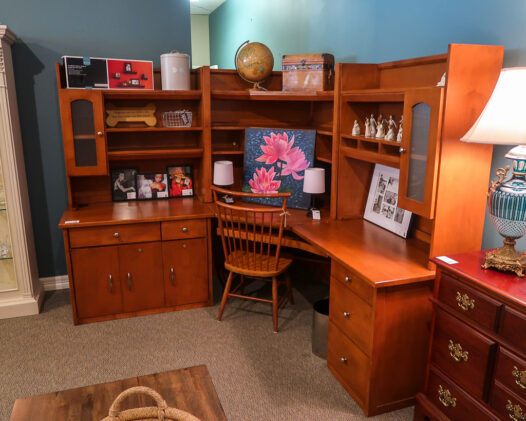 Cherry Corner Office Desk - Image 3