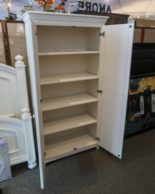 White Two Door Cupboard - Image 3